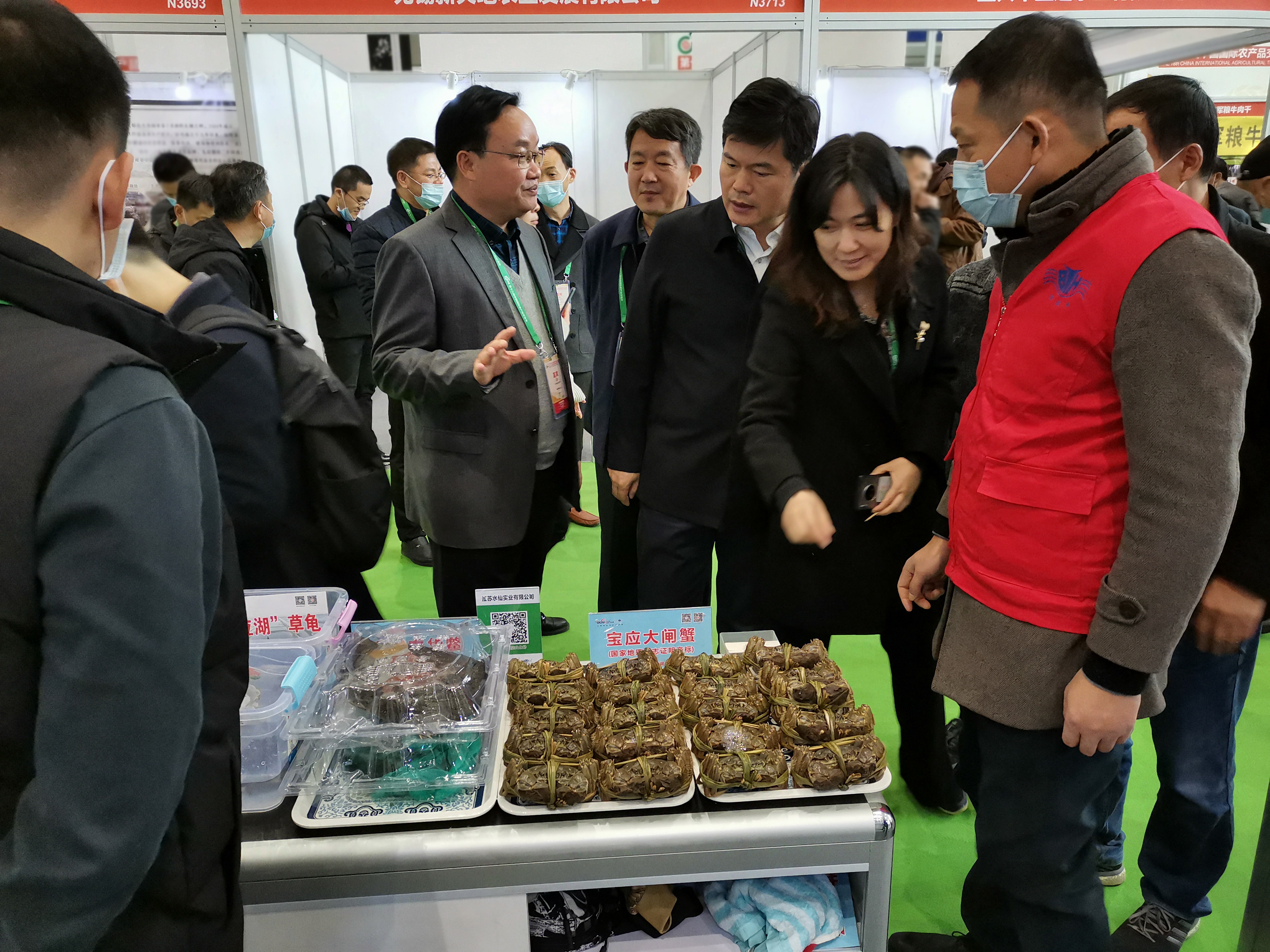 “寶應(yīng)湖”大閘蟹參加第十八屆中國國際農(nóng)產(chǎn)品交易會